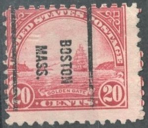 United States - SC#567 - USED PRECANCEL BOSTON, MASS. - 1923 - Item USAA075