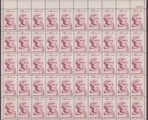 USA, 1114, A LINCOLN, MINT NH, VINTAGE 1950'S, FULL SHEET OF 50