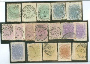 Brazil #99/99a/99b/100c/101/ Used Multiple