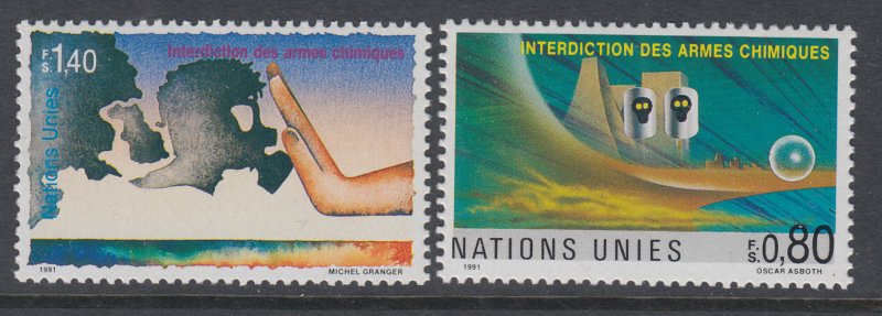 UN Geneva 205-206 MNH VF