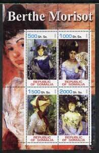 SOMALIA - 2002 - Berthe Morisot - Perf 4v Sheet - M N H - Private Issue