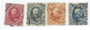 Luxembourg #60-63 Grand Duke  (U) CV $2.40