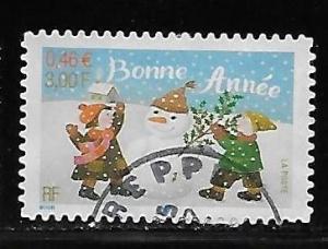 France 2845 Happy New Year single Used