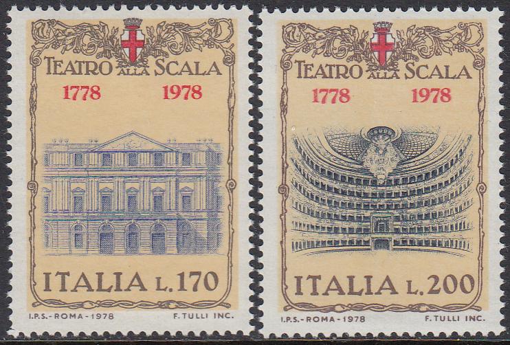 Italy 1312-3 MNH - La Scala Opera House