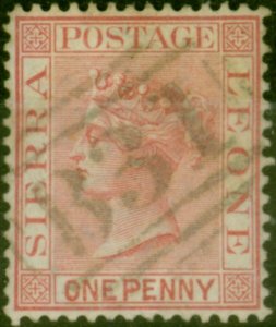 Sierra Leone 1876 1d Rose-Red SG17 Fine Used (2)