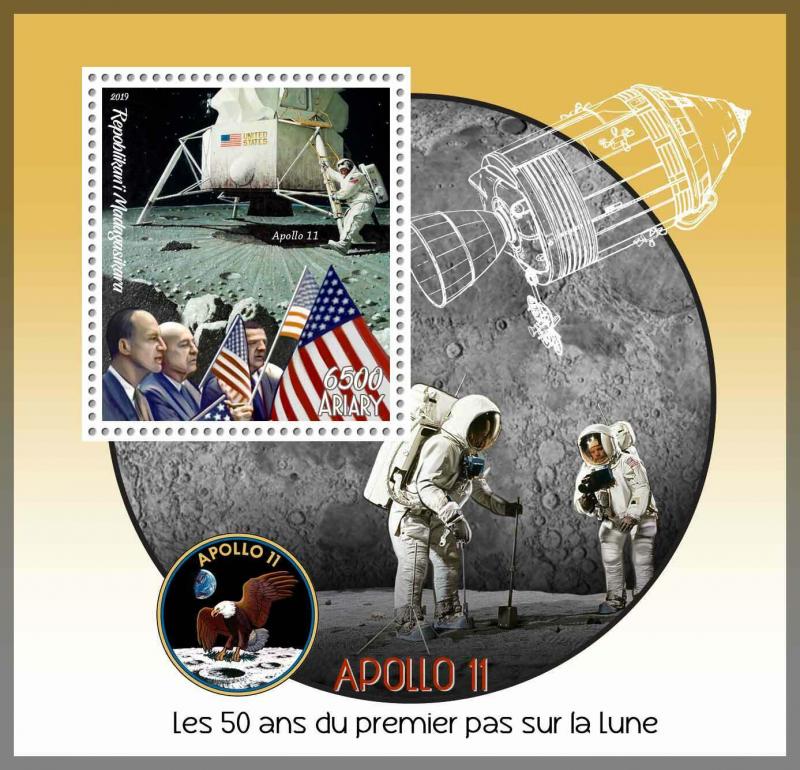 APOLLO 11 50TH ANNIVERSARY SPACE NASA MOON LANDING NEIL ARMSTRONG MNH STAMPS SET