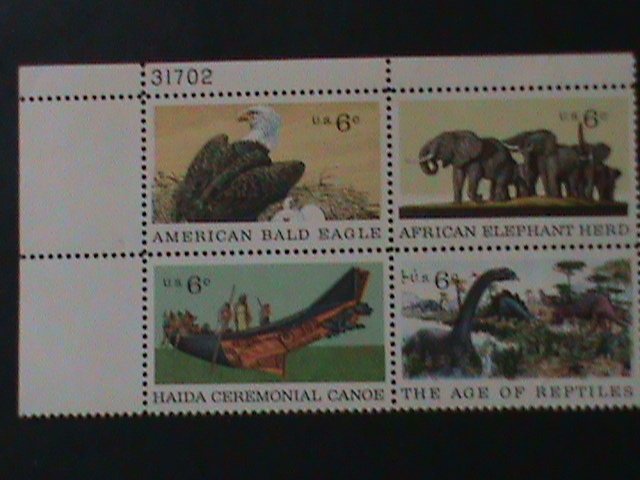 ​UNITED STATES-1970 SC#1390a CENTENARY OF NATURAL HISTORY MUSEUM-MNH-BLOCK VF