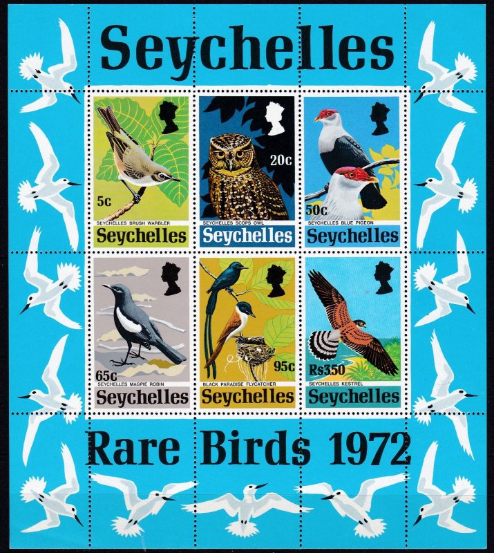 Seychelles, Fauna, Birds / MNH / 1972