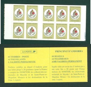 Andorra. French Adm. 1996 Booklet MNH. Coats Of Arms, Canillo. Sc# 471a