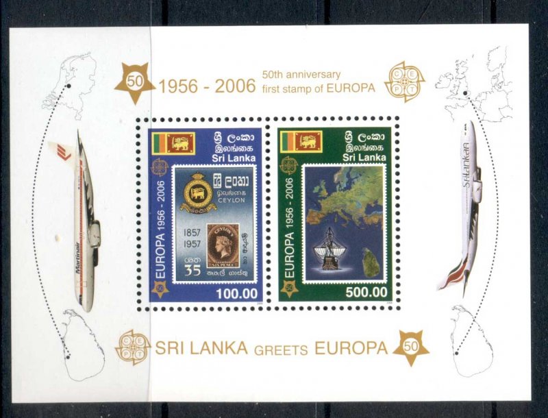 Sri Lanka 2006 Europa Stamps 50th Anniv. MS MUH