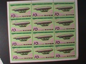 ​KOREA-1979 SC# 1787- CLEMENT -BAYARD AIRSHIP FLEURUS  CTO FULL SHEET-RARE -VF