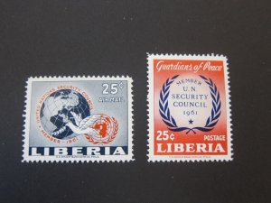 Liberia 1961 Sc 395,C130 set MNH