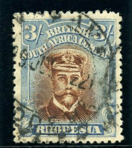 Rhodesia 1918 Admirals 3s brown & grey blue very fine used. SG 274c.