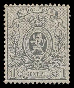 BELGIUM-a-1849-1911 ISSUES (to 91) 24a  Mint (ID # 87844)