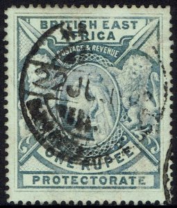 BRITISH EAST AFRICA 1897 QV LIONS 1R USED