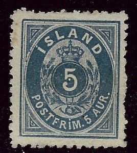 Iceland SC#8 FACIT #23 Mint VF Fine SCV$950.00...Rough Perfs as Usual!!