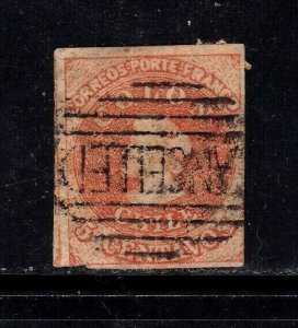 Chile stamp #3, used, imperf,  CV $75.00