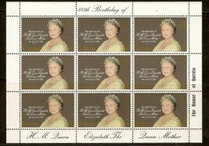 ST.HELENA 341 MNH 1985 QM 80th Birthday M/S 9