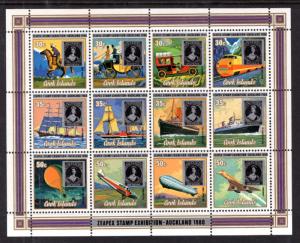 Cook Islands 516e Transportation Souvenir Sheet MNH VF