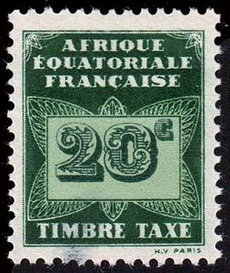 French Equatorial Africa - Scott J3 - Mint-Hinged - Thin