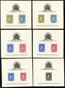 Haiti Fresh 1942 Souvenir Stamp Sheet Collection Lot of 44
