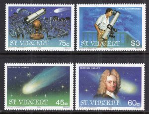 St Vincent 918-921 Halley's Comet MNH VF