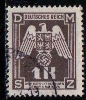 Bohemia and Moravia O18 - Used
