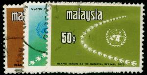 MALAYSIA SG74-76, COMPLETE SET, FINE USED.