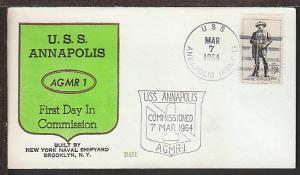 USS Annapolis Commissioning March 7,1964 Cover