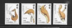 GAMBIA #1362-5  PANGOLIN  WWF  MNH