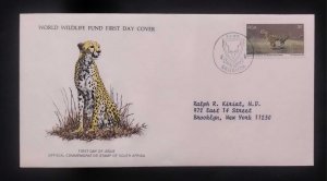 EL)1976 SOUTH AFRICA, WORLD WILDLIFE FUND, WWF, WORLD ENVIRONMENT DAY, CHEETAH,