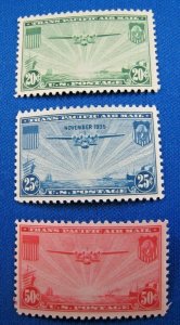 UNITED STATES 1936-1937  -  SCOTT #C20-C22      MNH       (U36)