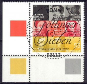 Germany 2012 Professors of Gottingen University Flag Mi. 2962 Used CTO