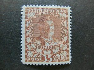 A5P24F87 Montenegro 1910 35pa used-