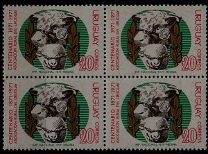 Uruguay 804 MNH bl.of 4 Animals SCV1.80