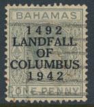 Bahamas  SG 163 SC# 117 Used / FU  Landfall of Columbus see details