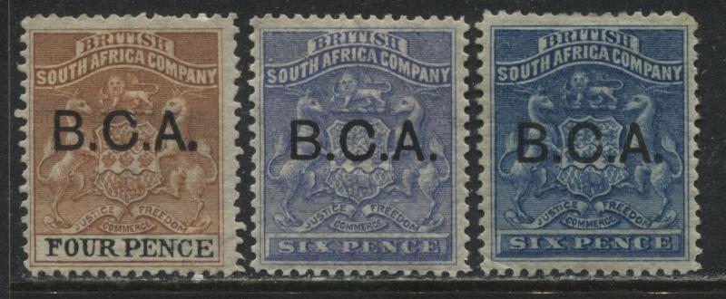 British Central Africa 1891 4d and 6d (2) shades mint o.g.