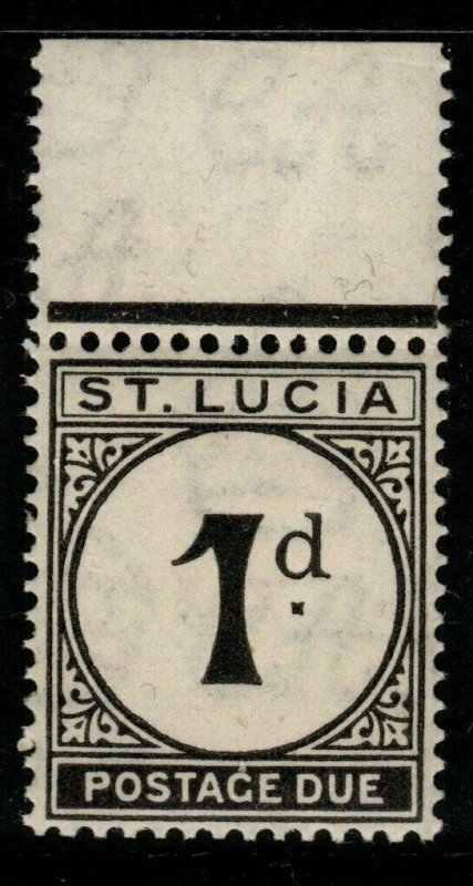 ST.LUCIA SGD3 1933 1d BLACK POSTAGE DUE MNH