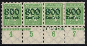 Germany 1923,Sc.#262 MNH, Surcharge - 800T on 10pf (numerals), with HAN
