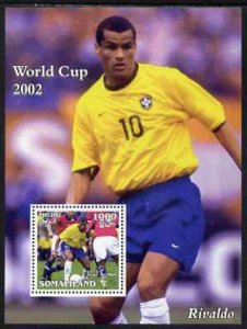 SOMALILAND - 2002 - World Cup, Rivaldo - Perf Min Sheet - M N H - Private Issue