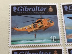 Gibraltar 2012 Royal Air force Squadrons mint never hinged  stamps  set A14041