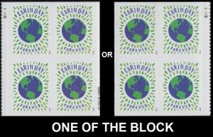 2020 US Stamp - Earth Day - Plate Block of 4 - SC# 5459