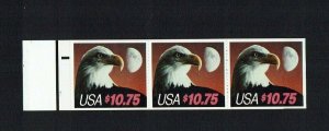 United States: 1985, American Bald Eagle, $10.75, Stamp Booklet, MNH