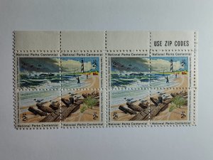 SCOTT# 1448-1451 USE ZIP CODE BLOCK MINT NEVER HINGED NATIONAL PARKS CENTENIAL