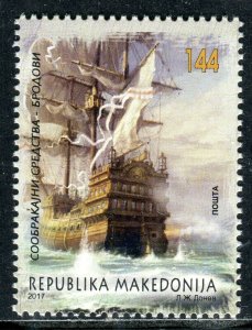 153 - MACEDONIA 2017 - Means of Transportation – Ships - MNH