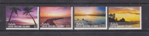 COCOS KEELING ISLANDS - 2012 SKIES OF COCOS / VIEW - 4V - MINT NH