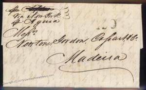 USA 1846 Alexandria VA Madeira Portugal NY John Murray Forwarding Agent En 92183