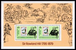 New Hebrides British & French 1979 Sc# 266a Stamp on Stamp/UPU/Rowland Hill S/S