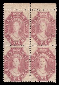 MOMEN: TASMANIA SG #76 1865/71 MINT OG NH £760++ LOT #67638*