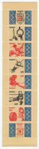 Monaco 1993 MNH Sc 1879a 4.50fr Olympic Sports, Coat of Arms Booklet of 8
